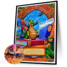 Load image into Gallery viewer, Diamond Painting - Full Round - magic green dragon (30*40CM)
