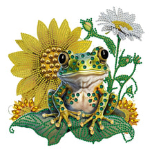 Load image into Gallery viewer, Diamond Painting - Partial Special Shaped - sunflower frog (30*30CM)

