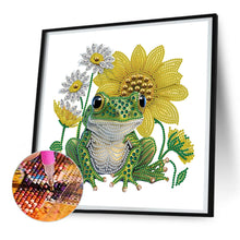 Load image into Gallery viewer, Diamond Painting - Partial Special Shaped - sunflower frog (30*30CM)
