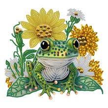 Load image into Gallery viewer, Diamond Painting - Partial Special Shaped - sunflower frog (30*30CM)
