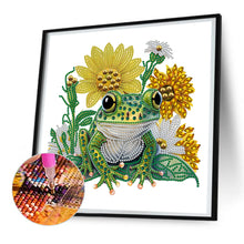 Load image into Gallery viewer, Diamond Painting - Partial Special Shaped - sunflower frog (30*30CM)
