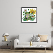 Load image into Gallery viewer, Diamond Painting - Partial Special Shaped - sunflower frog (30*30CM)
