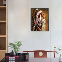 Load image into Gallery viewer, Diamond Painting - Full Round - indians (30*40CM)
