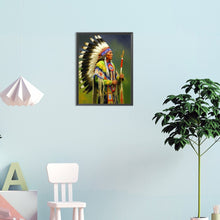 Load image into Gallery viewer, Diamond Painting - Full Round - indians (30*40CM)
