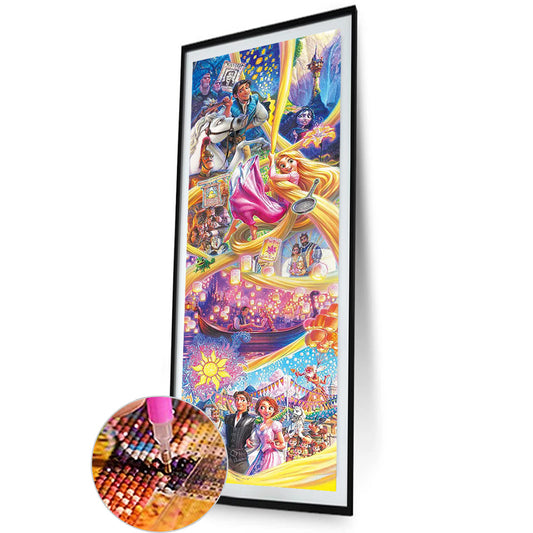 Diamond Painting - Full Round - disney princess tangled (30*90CM)
