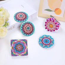 Load image into Gallery viewer, DIY Crystal Diamond Mirror Portable Mandala Art Craft Set Pocket Mirror for Girl
