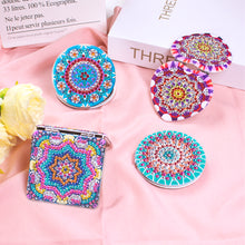 Load image into Gallery viewer, DIY Crystal Diamond Mirror Portable Mandala Art Craft Set Pocket Mirror for Girl
