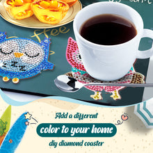 Load image into Gallery viewer, DIY Crystal Drink Coasters Anti Slip Coasters Spot Drill Coaster for Adults Kids
