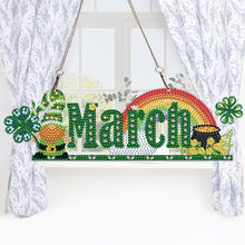 Load image into Gallery viewer, Crystal Rhinestone Pendants Handmade Gnome for Window Pendants Wall Door Hanging
