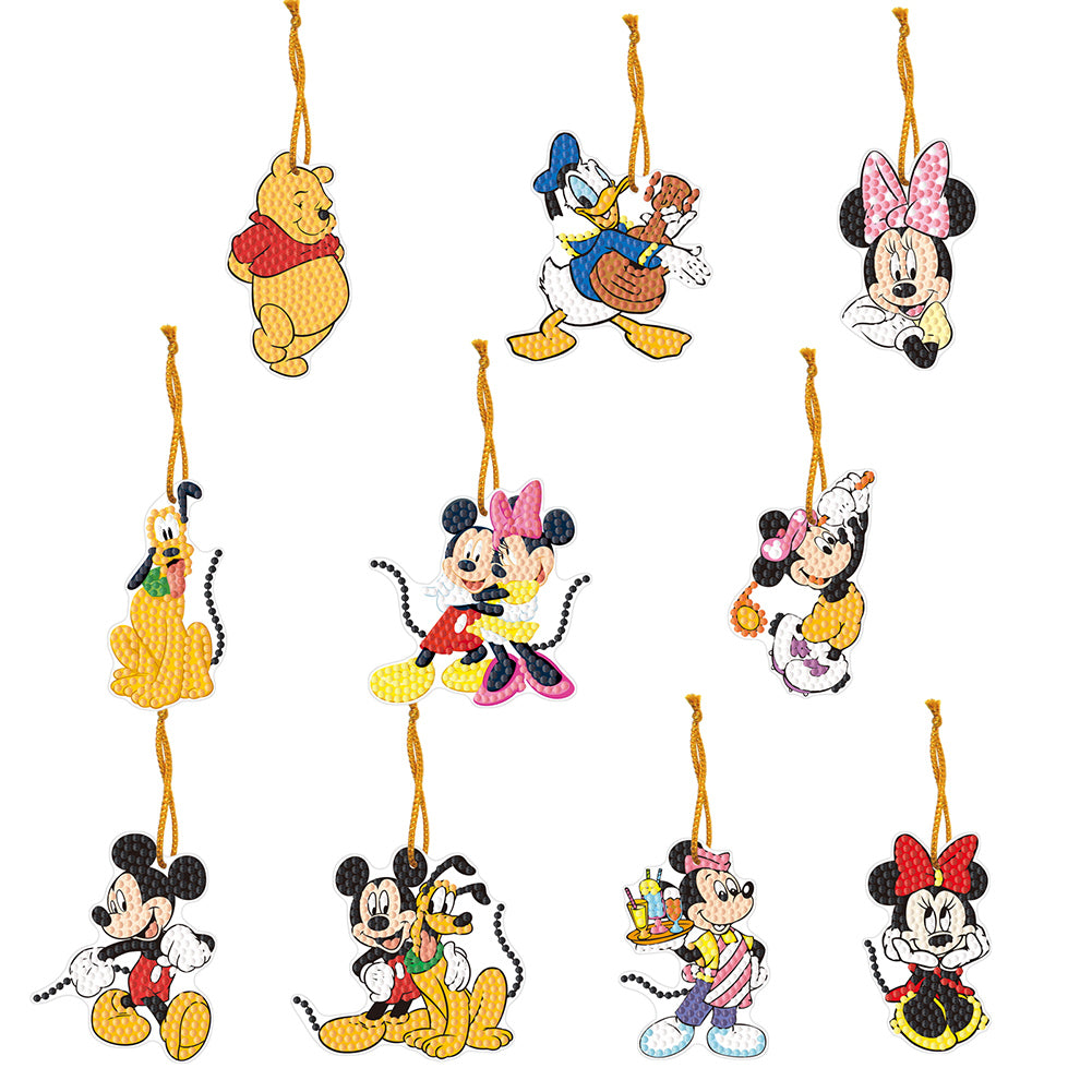 Crystal Rhinestone Pendants Cute Diamond Dots Art Animals Home Garden Decoration