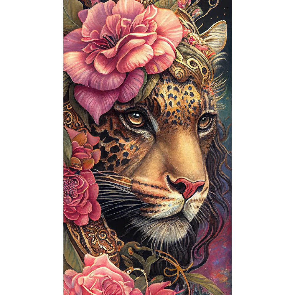 Diamond Painting - Full Round - Dai Hua Leopard (40*70CM)