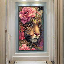 Load image into Gallery viewer, Diamond Painting - Full Round - Dai Hua Leopard (40*70CM)
