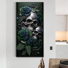 Load image into Gallery viewer, Diamond Painting - Full Round - dark skull (40*80CM)
