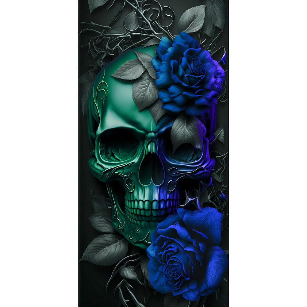 Diamond Painting - Full Round - dark skull (40*80CM)