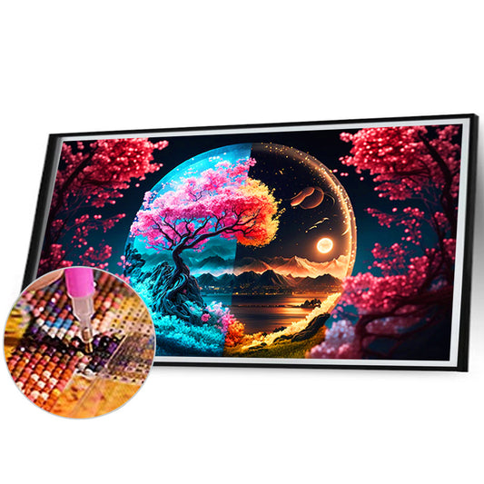 Diamond Painting - Full Round - night view (70*40CM)