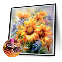 Load image into Gallery viewer, Diamond Painting - Full Round - Watercolor sunflowers (30*30CM)
