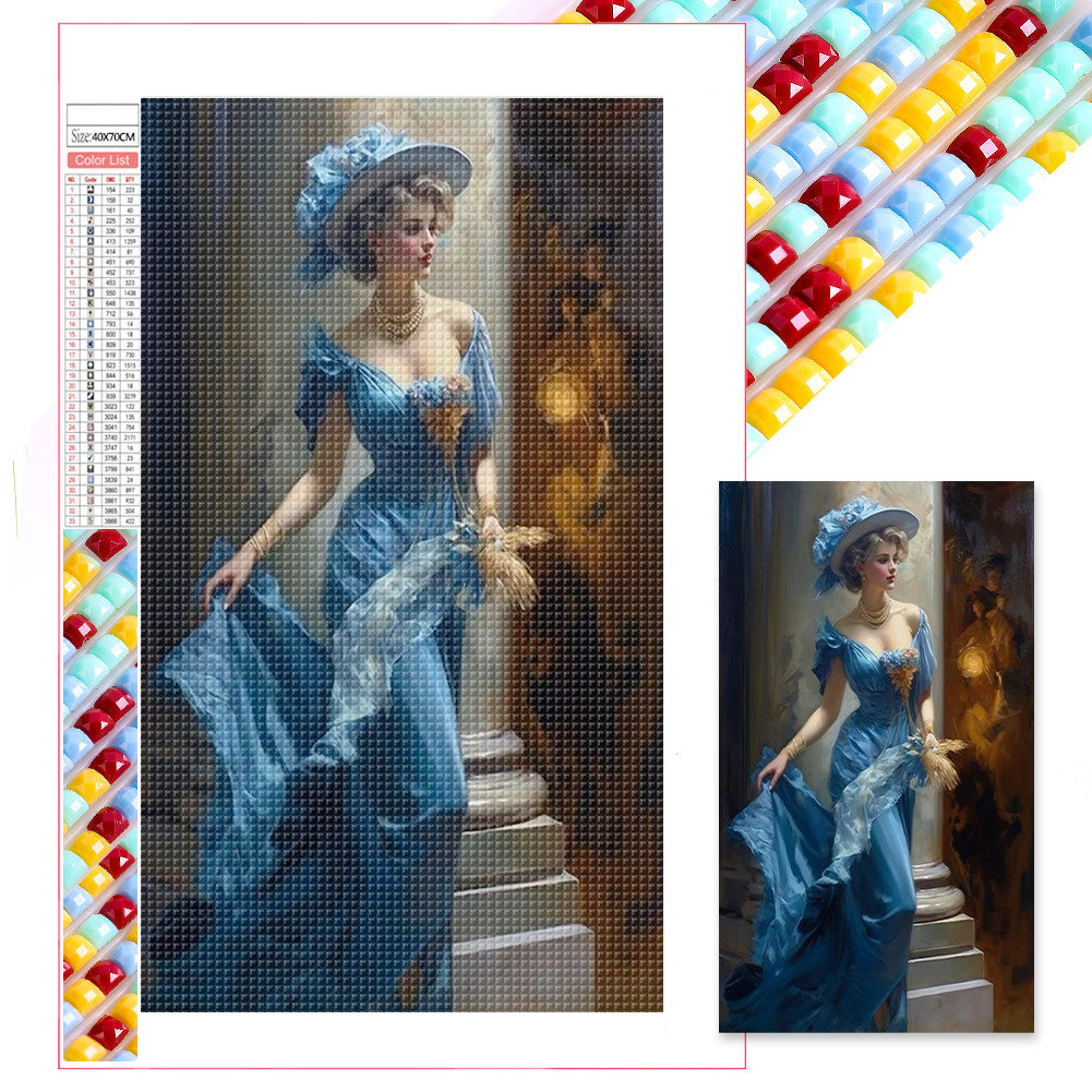 Diamond Painting - Full Square - lady (40*70CM)