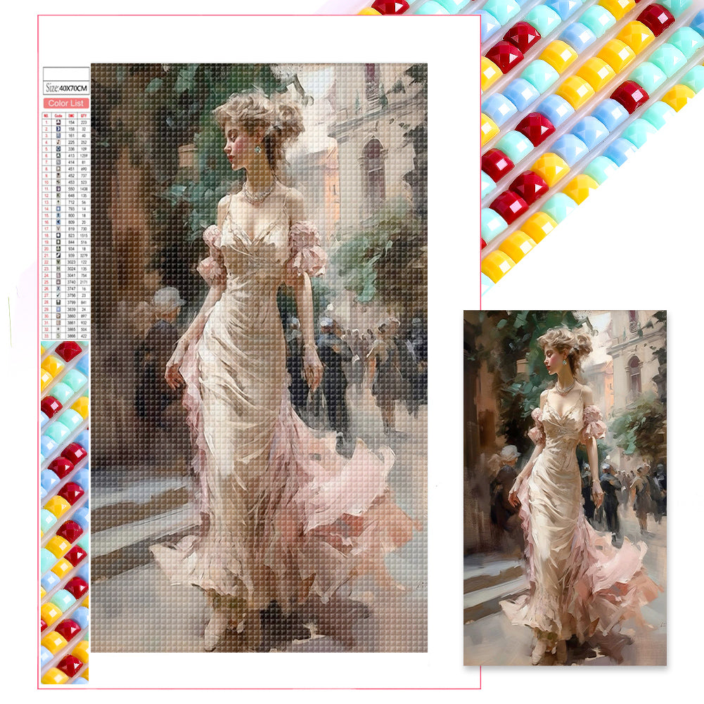 Diamond Painting - Full Square - lady (40*70CM)