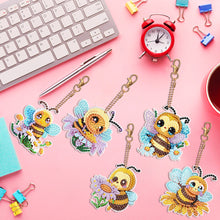 Load image into Gallery viewer, DIY Diamond Ornament Decoration Special Shaped 5pcs Bee for Beginners Home Decor
