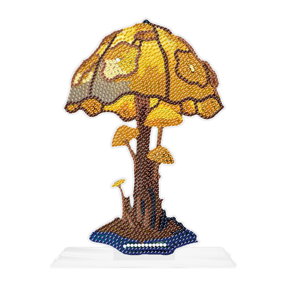 DIY Crystal Diamond Ornament Art Craft Mushroom Acrylic Kids Gift (LY015)