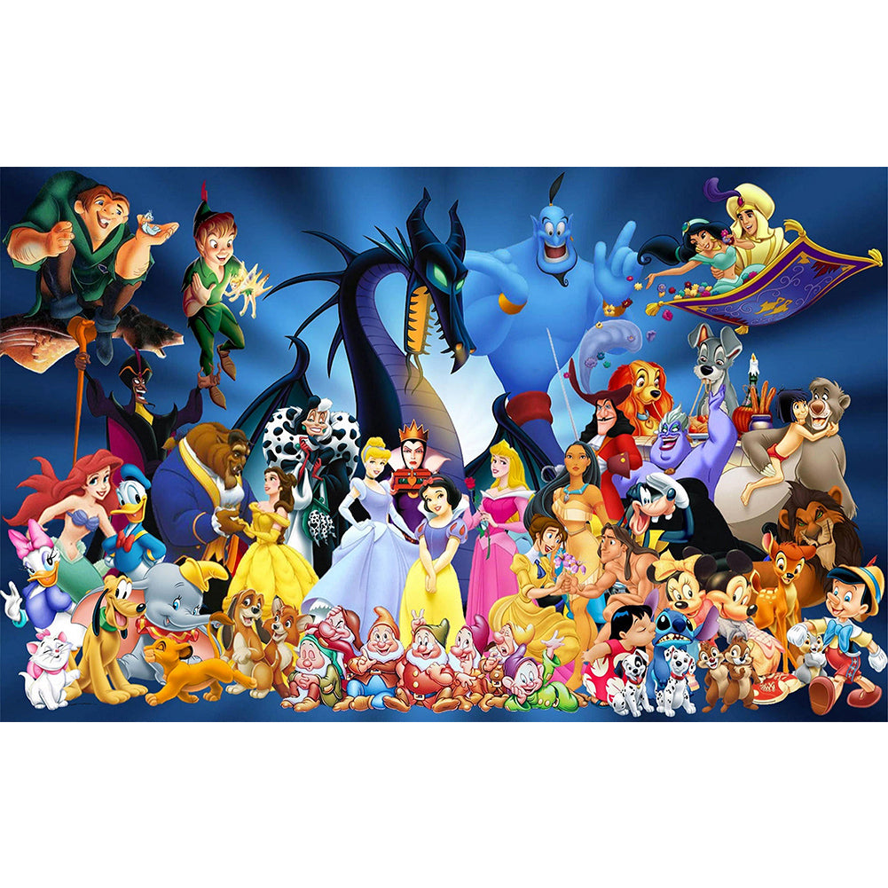 Diamond Painting - Full Round - disney cartoon (80*50CM)