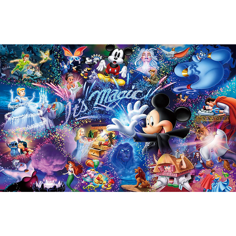 Diamond Painting - Full Round - disney cartoon (80*50CM)