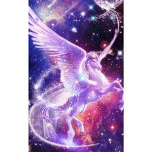 Load image into Gallery viewer, Diamond Painting - Full Round - flying white horse (50*80CM)
