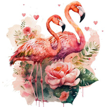 Load image into Gallery viewer, Diamond Painting - Full Round - flamingo (30*30CM)
