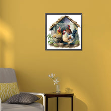 Load image into Gallery viewer, Diamond Painting - Full Round - chicken coop (30*30CM)
