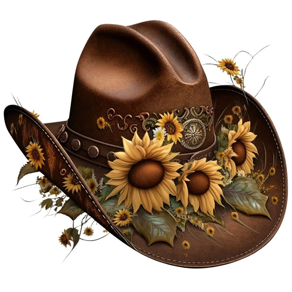 Diamond Painting - Full Round - Cowboy hat (30*30CM)