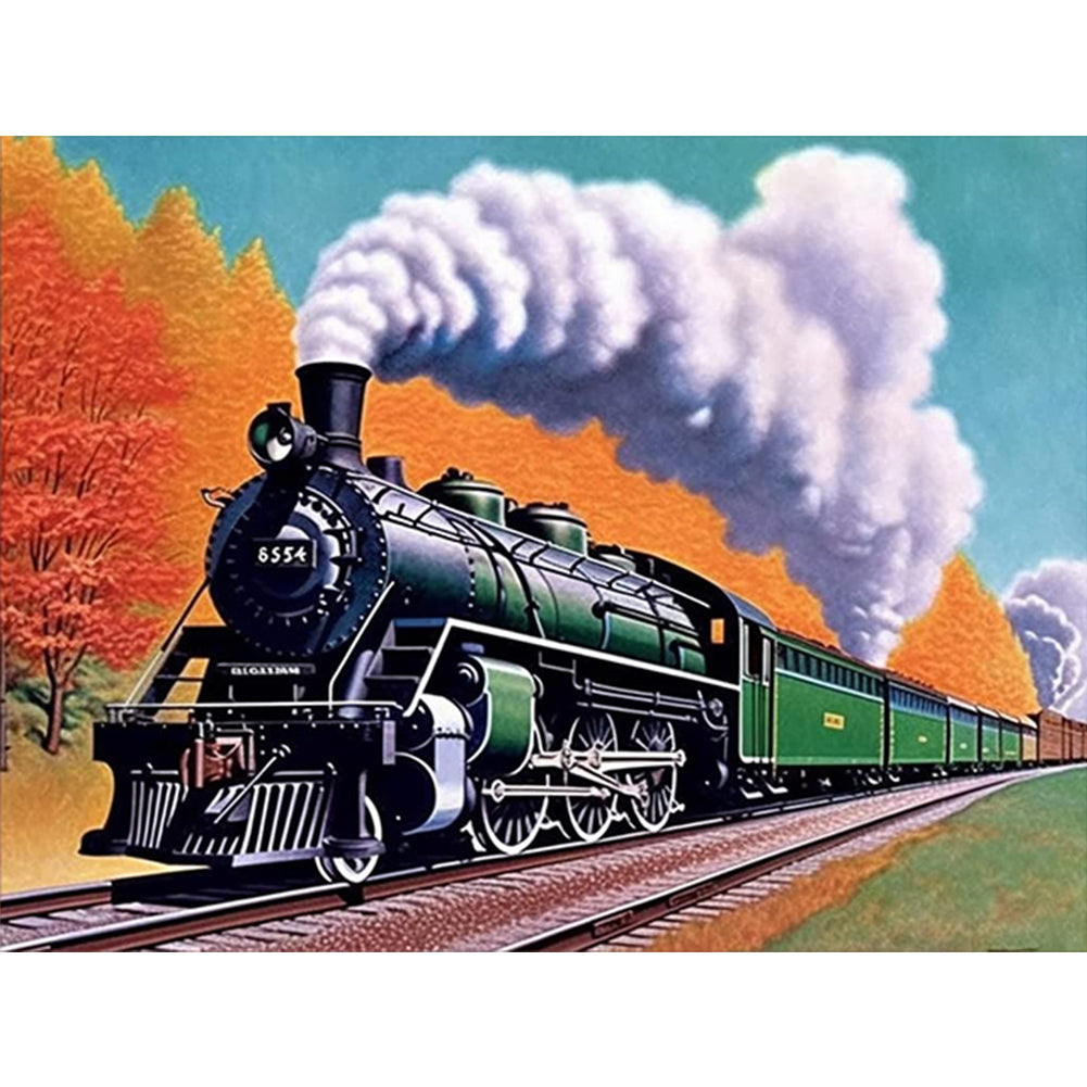 Diamond Painting - Full Round - train (40*30CM)