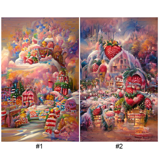 Diamond Painting - Full Round - Dream Candy City (50*80CM)