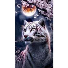 Load image into Gallery viewer, Diamond Painting - Full Round - white tiger (45*80CM)

