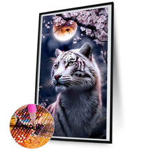 Load image into Gallery viewer, Diamond Painting - Full Round - white tiger (45*80CM)
