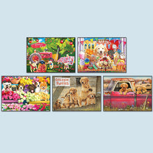 Load image into Gallery viewer, Diamond Painting - Full Round - puppy daily (70*50CM)
