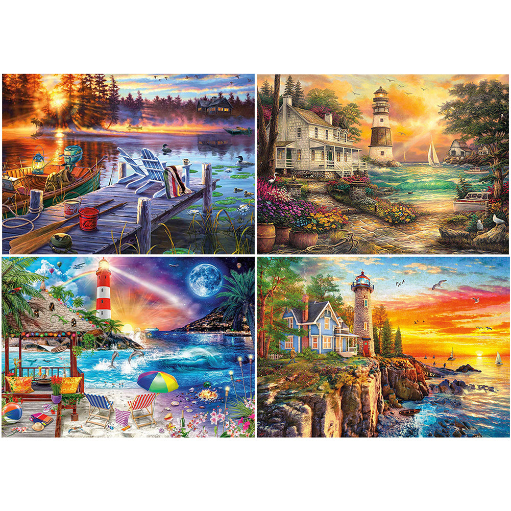 Diamond Painting - Full Round - mountain lake (70*50CM)