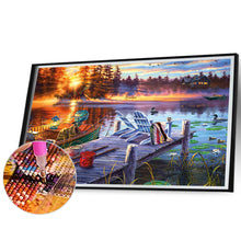 Load image into Gallery viewer, Diamond Painting - Full Round - mountain lake (70*50CM)
