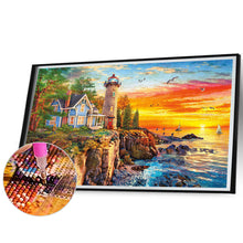 Load image into Gallery viewer, Diamond Painting - Full Round - lighthouse (70*50CM)
