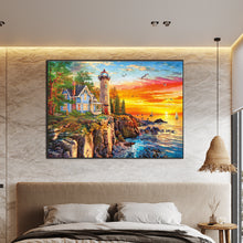Load image into Gallery viewer, Diamond Painting - Full Round - lighthouse (70*50CM)
