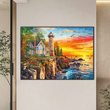 Load image into Gallery viewer, Diamond Painting - Full Round - lighthouse (70*50CM)
