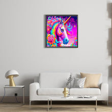 Load image into Gallery viewer, Diamond Painting - Full Round - flowers and unicorns (30*30CM)
