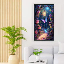 Load image into Gallery viewer, Diamond Painting - Full Round - butterfly rose forest (40*70CM)
