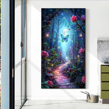 Load image into Gallery viewer, Diamond Painting - Full Round - butterfly rose forest (40*70CM)
