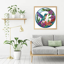 Load image into Gallery viewer, Diamond Painting - Partial Special Shaped - Hummingbird Glass Art (30*30CM)
