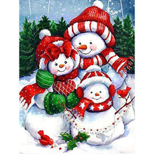 Load image into Gallery viewer, AB Diamond Painting - Full Round - snowman (30*40CM)
