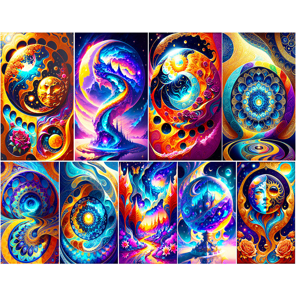 Diamond Painting - Full Round - golden color (40*70CM)