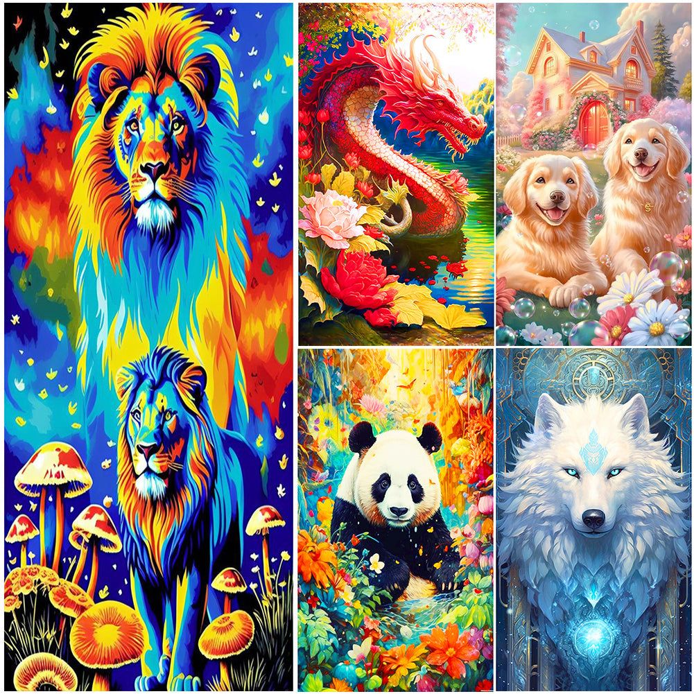 Diamond Painting - Full Round - animal (40*70CM)