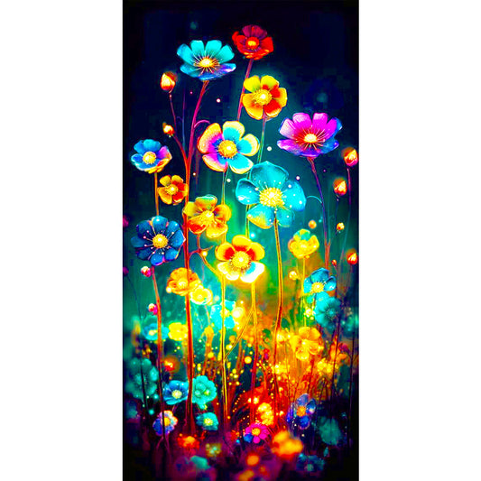 Diamond Painting - Full Round - fluorescent flower (40*80CM)