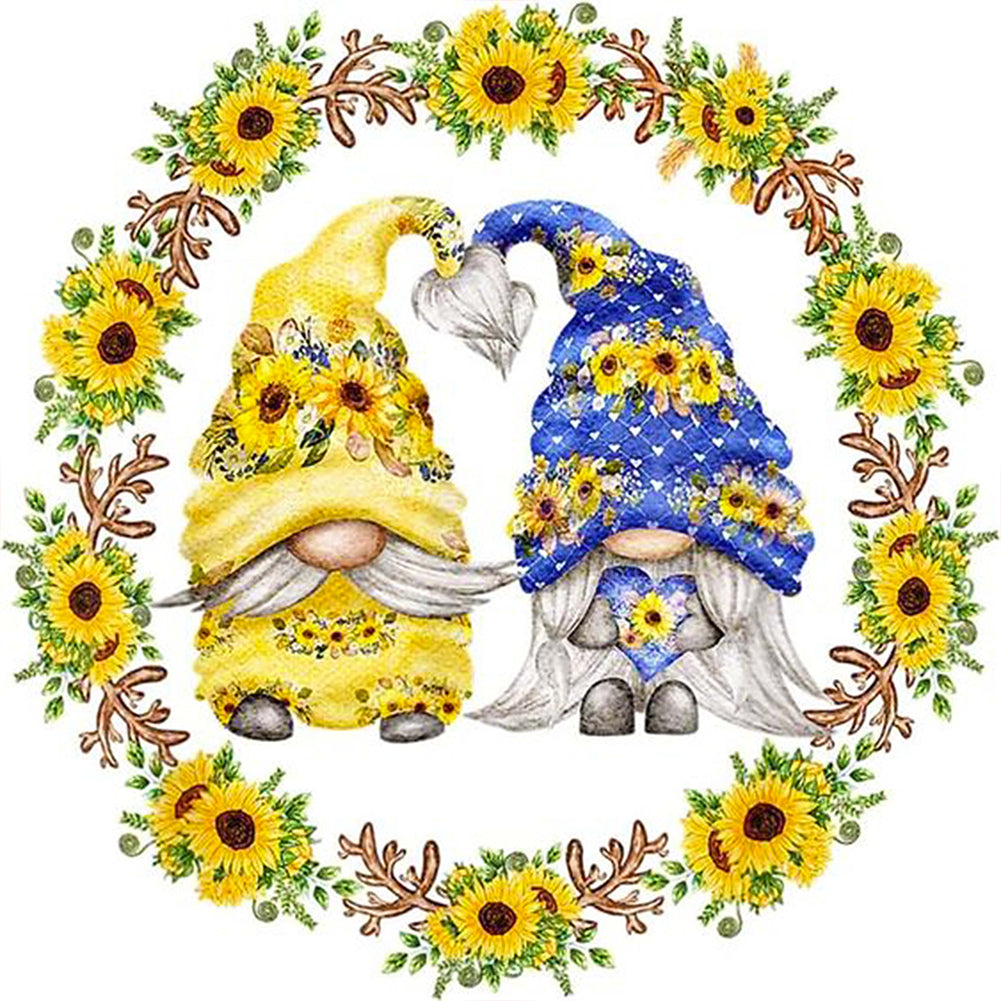 Diamond Painting - Full Round - lei gnome (30*30CM)