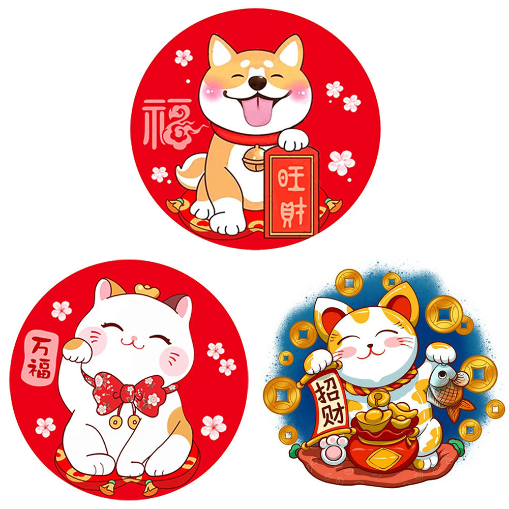 Diamond Painting - Full Round - Lucky Cat (30*30CM)